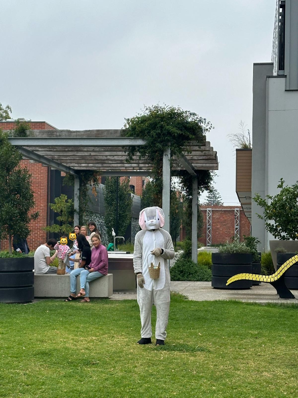 The Easter Bunny showed up!